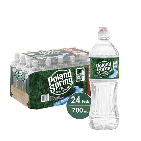 poland spring water plastic bottles 24/20 oz